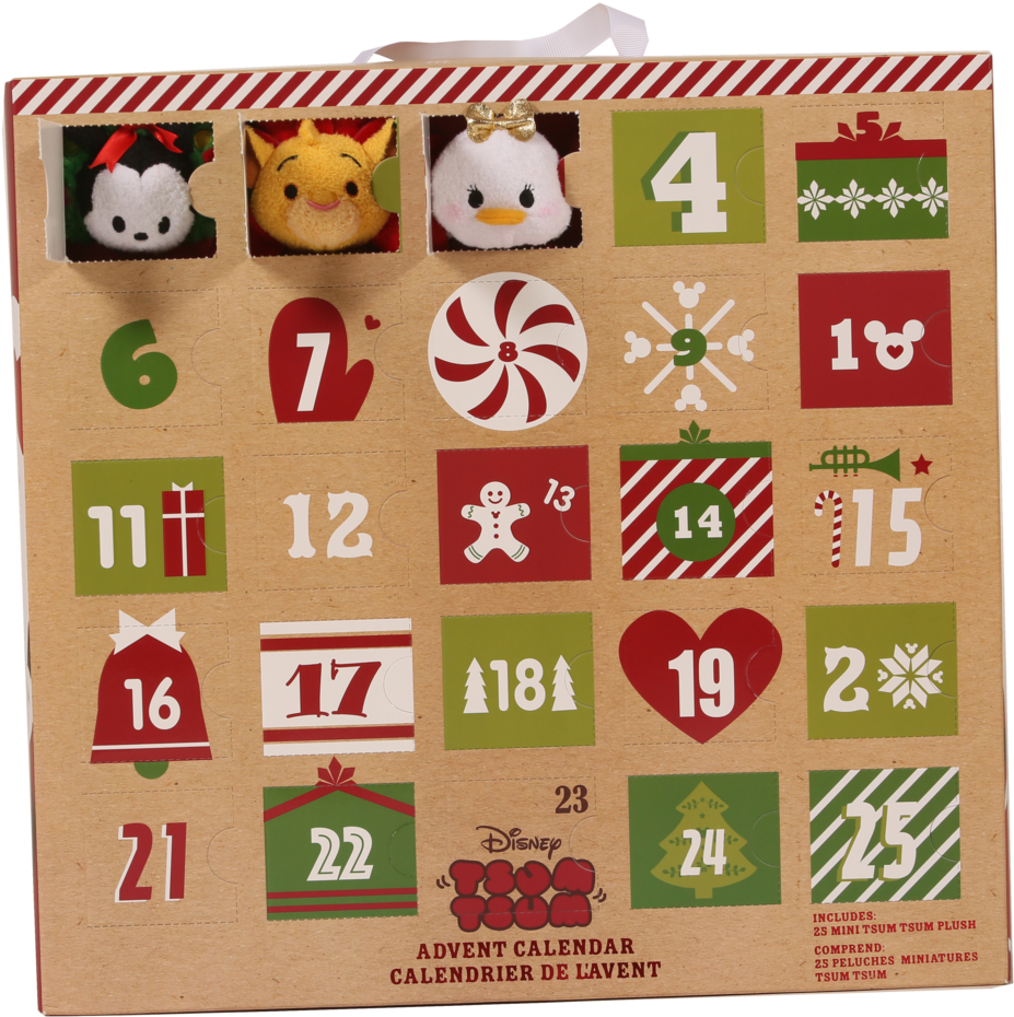 A Advent Calendar With Stuffed Animals PNG