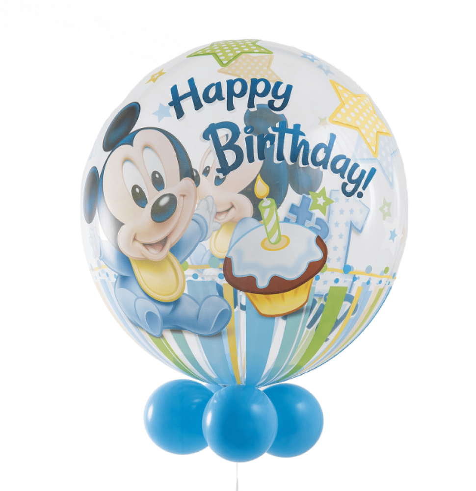 A Balloon With Cartoon Character On It PNG