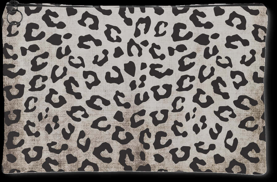 A Black And White Cheetah Print PNG