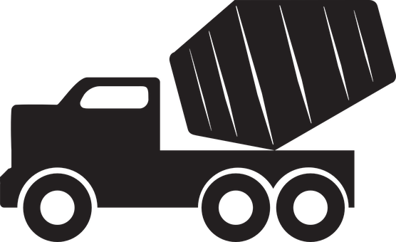 A Black And White Image Of A Truck PNG