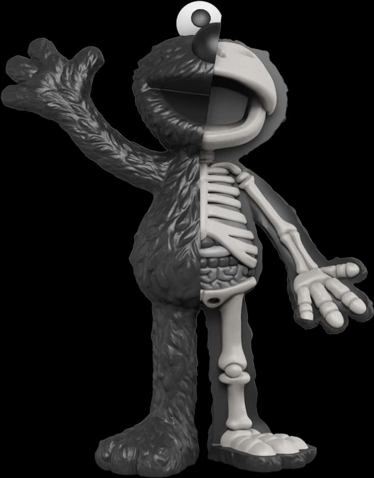 A Black And White Toy PNG