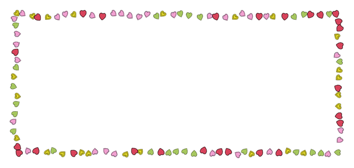 A Black Background With Colorful Hearts