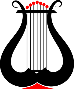 A Black Background With Red Lights PNG