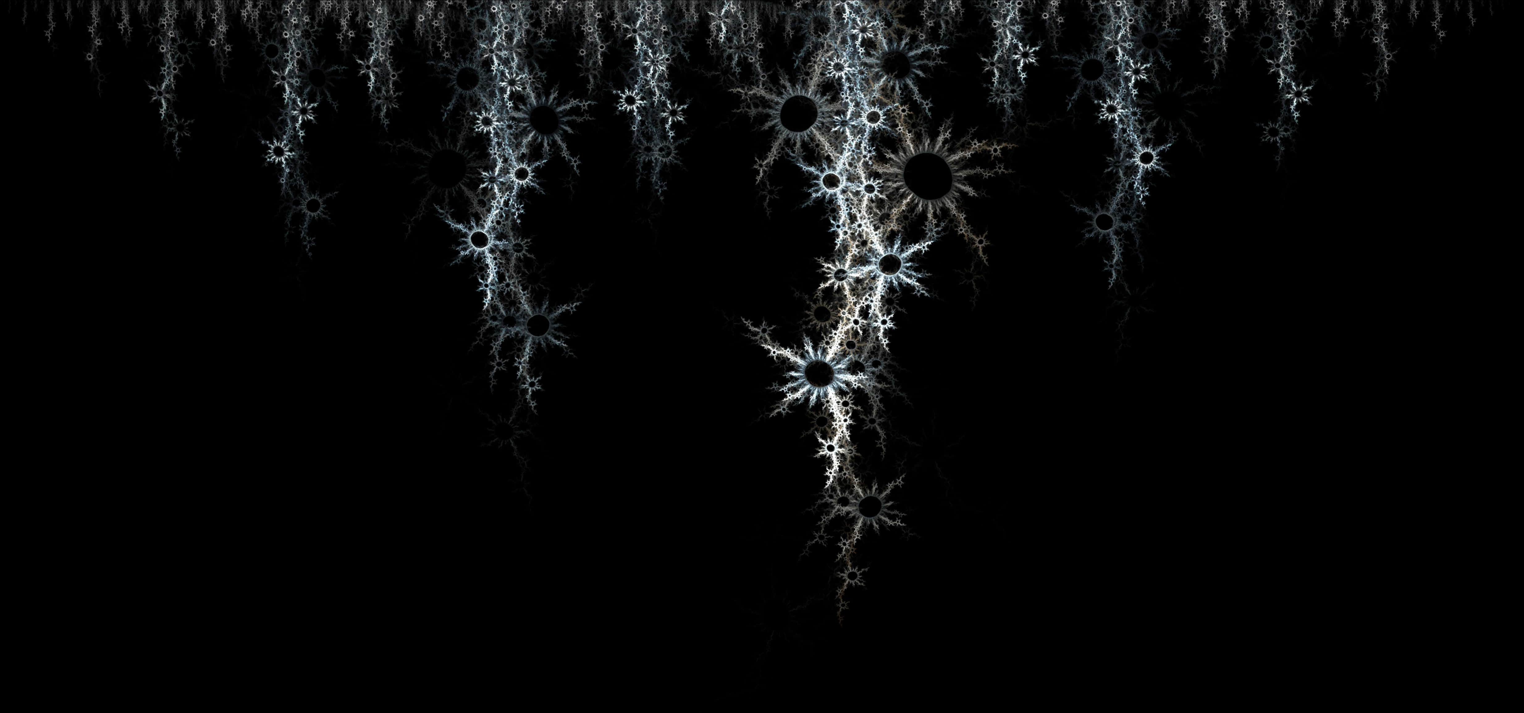 A Black Background With White And Grey Snowflakes PNG
