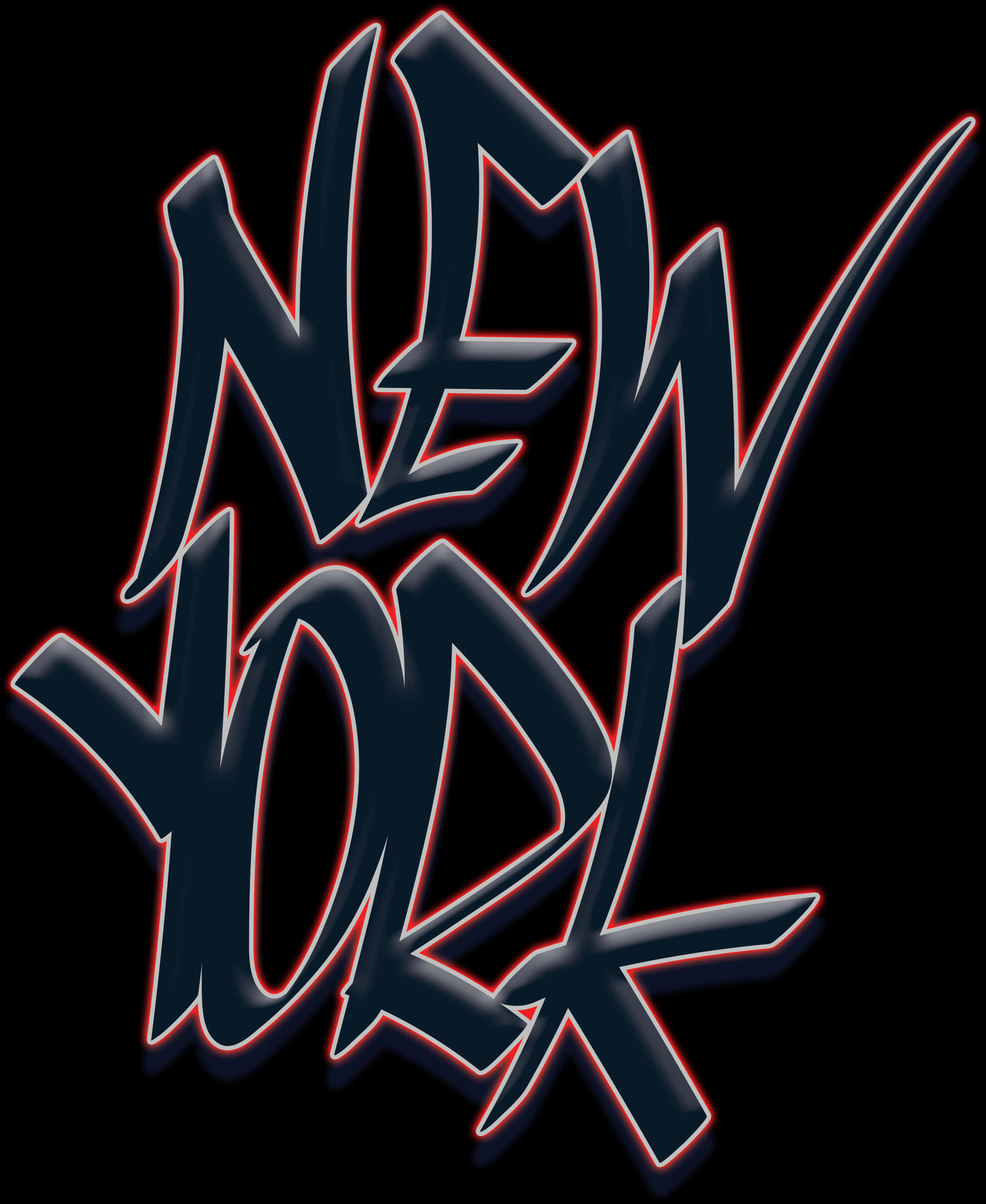 A Black Text With Red And Blue Lines PNG