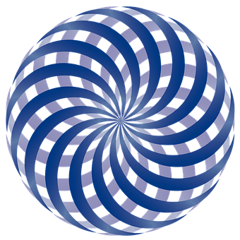 A Blue And Black Circular Pattern PNG
