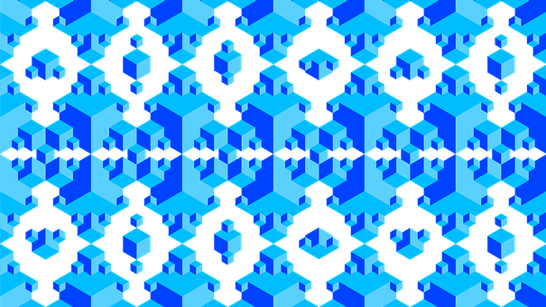A Blue And Black Pattern PNG