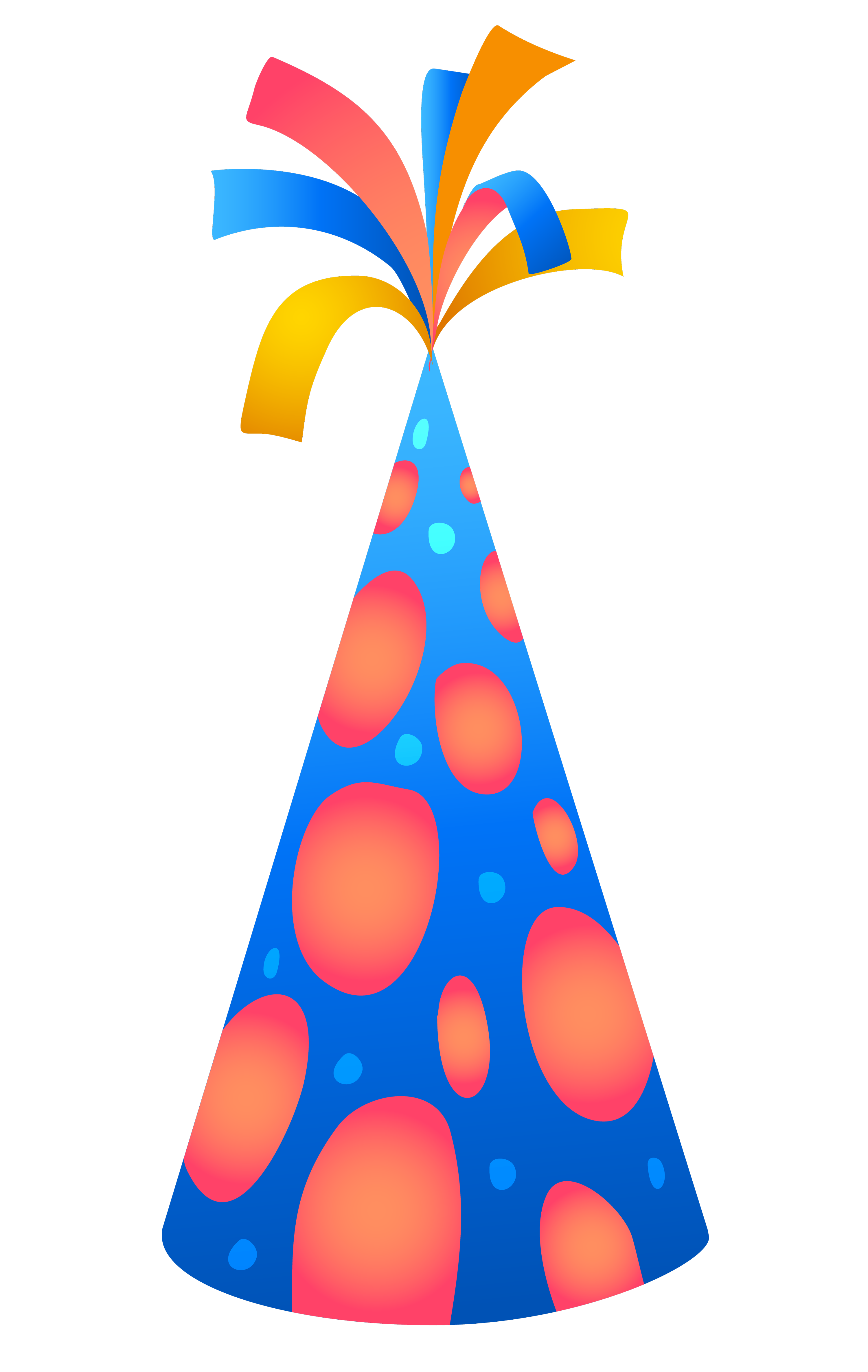 A Blue And Pink Party Hat
