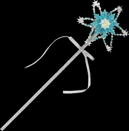 A Blue And White Magic Wand PNG