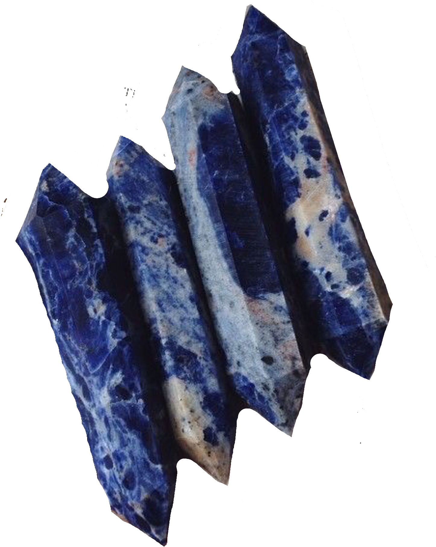 A Blue And White Stone PNG