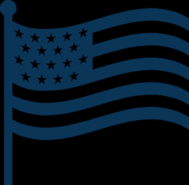 A Blue Flag With Stars On It PNG