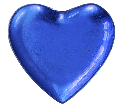A Blue Heart Shaped Object