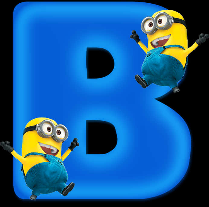 A Blue Letter With Yellow Characters