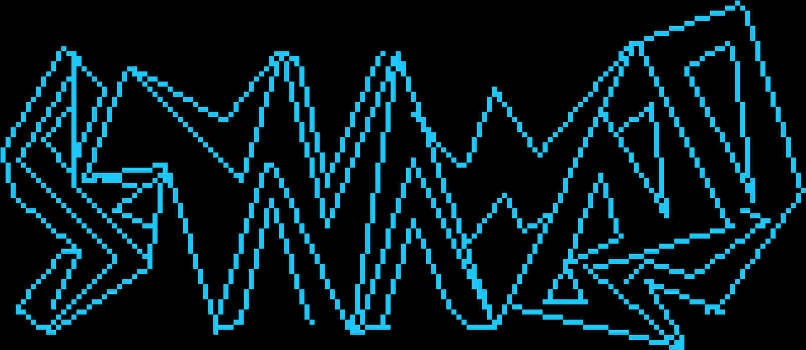 A Blue Lines On A Black Background PNG
