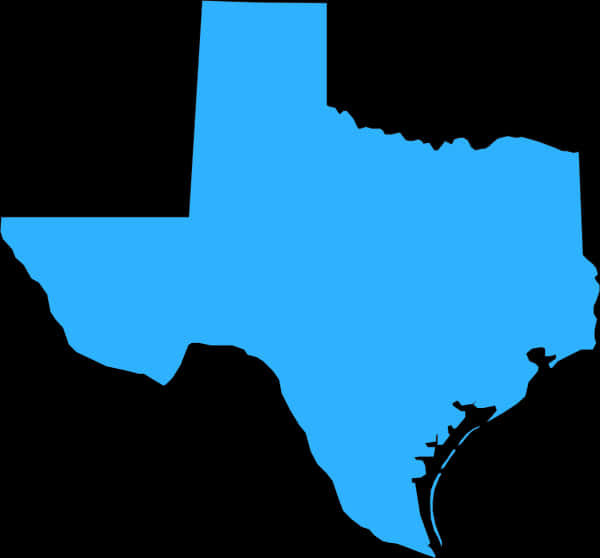 A Blue Outline Of A State PNG