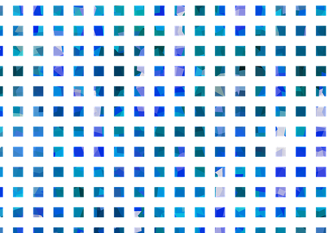 A Blue Squares On A Black Background