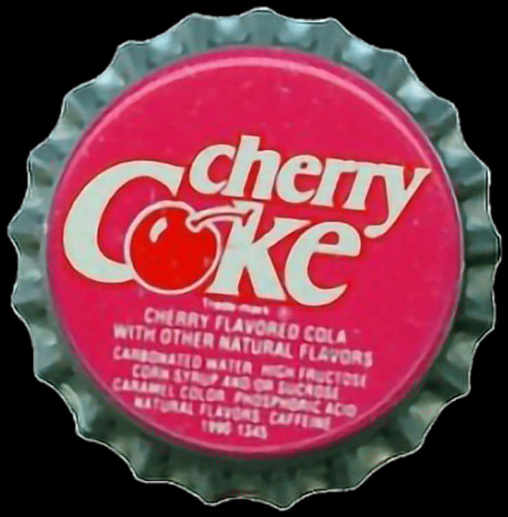 A Bottle Cap With A Cherry Flavored Cola