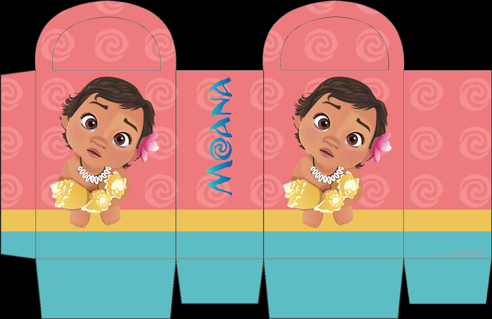 A Box With Cartoon Baby On It PNG