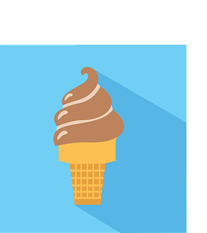 A Brown Ice Cream Cone PNG