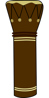 A Brown Pillar With White Stripes PNG