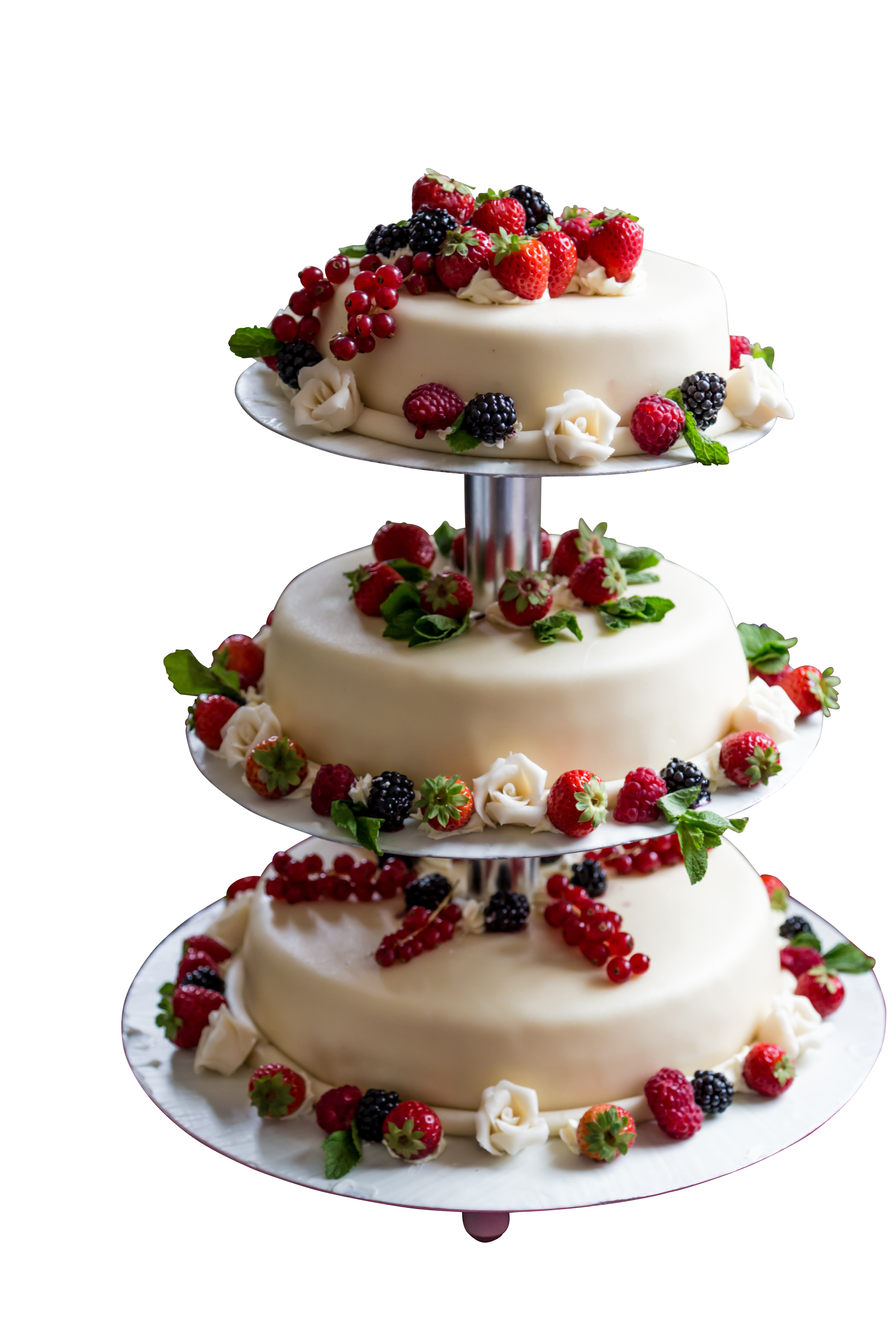 A Cake With Berries On Top PNG