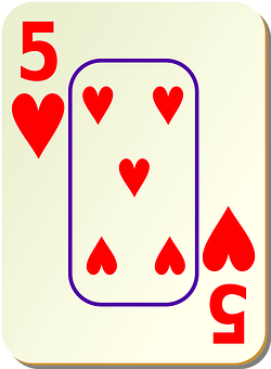 A Card With A Card In The Middle Of The Card