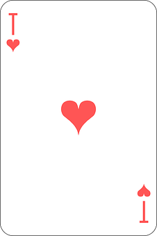 A Card With A Heart Symbol