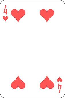 A Card With A Red And White Background