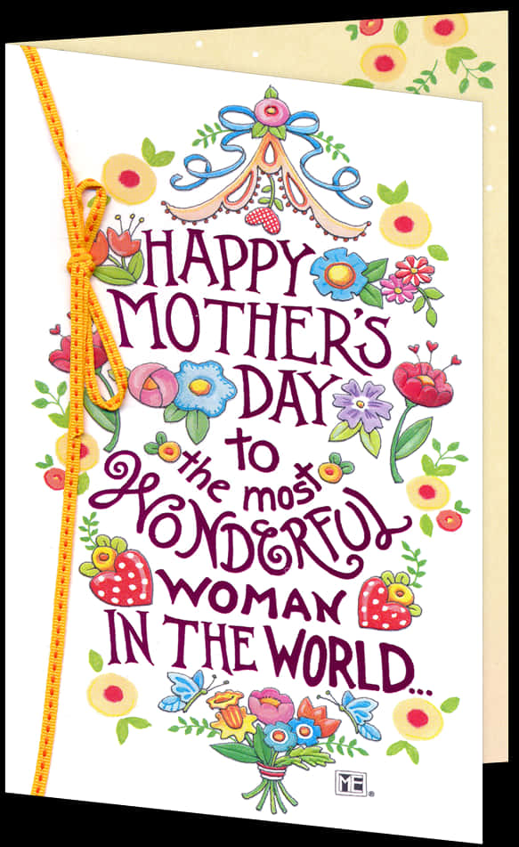 A Card With Flowers And Text PNG