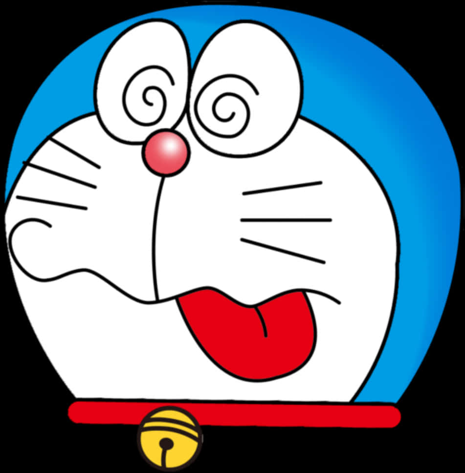 A Cartoon Cat With Tongue Out PNG