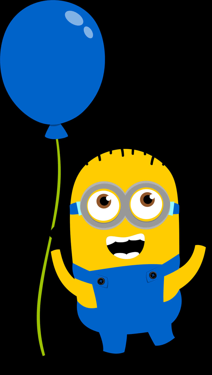 A Cartoon Character Holding A Balloon PNG