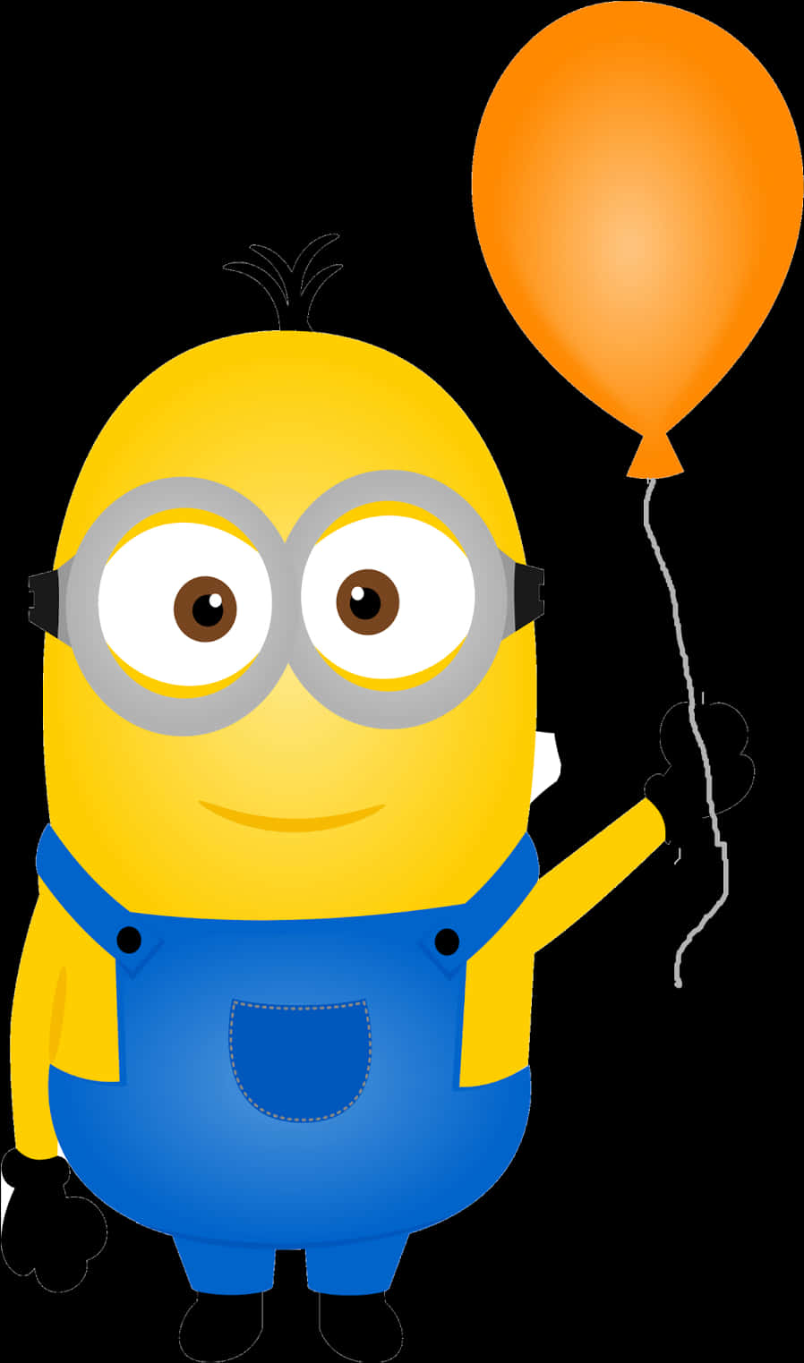 A Cartoon Character Holding A Balloon PNG