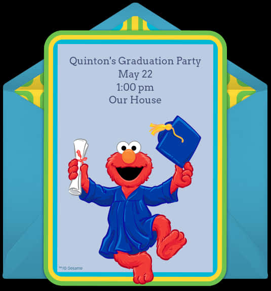 A Cartoon Character Holding A Graduation Cap And Diploma PNG