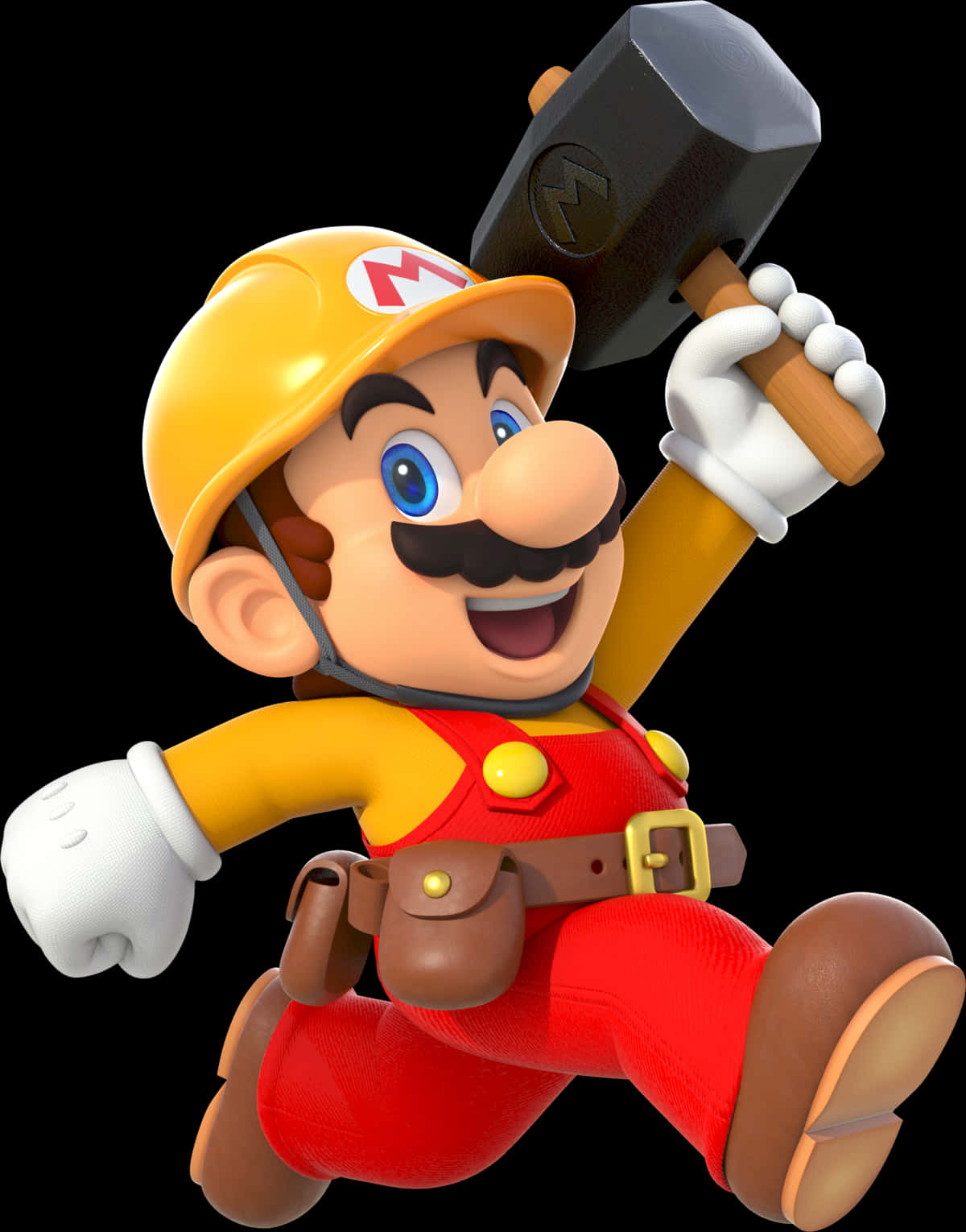 A Cartoon Character Holding A Hammer PNG