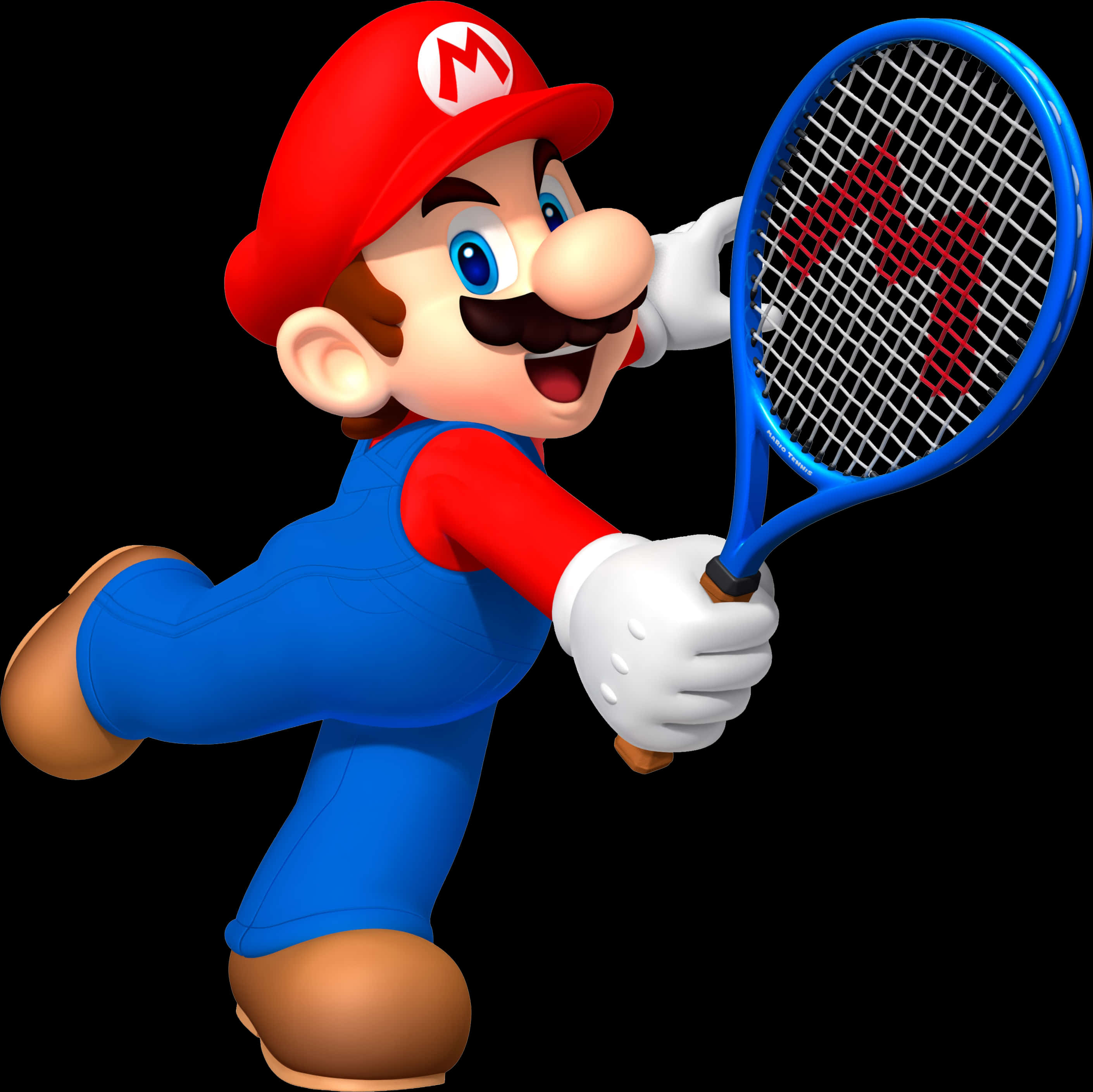 A Cartoon Character Holding A Tennis Racket PNG