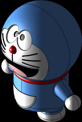 A Cartoon Character In Blue PNG