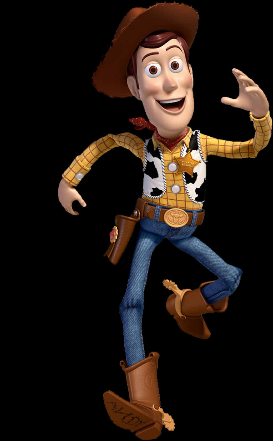 A Cartoon Character Of A Cowboy PNG