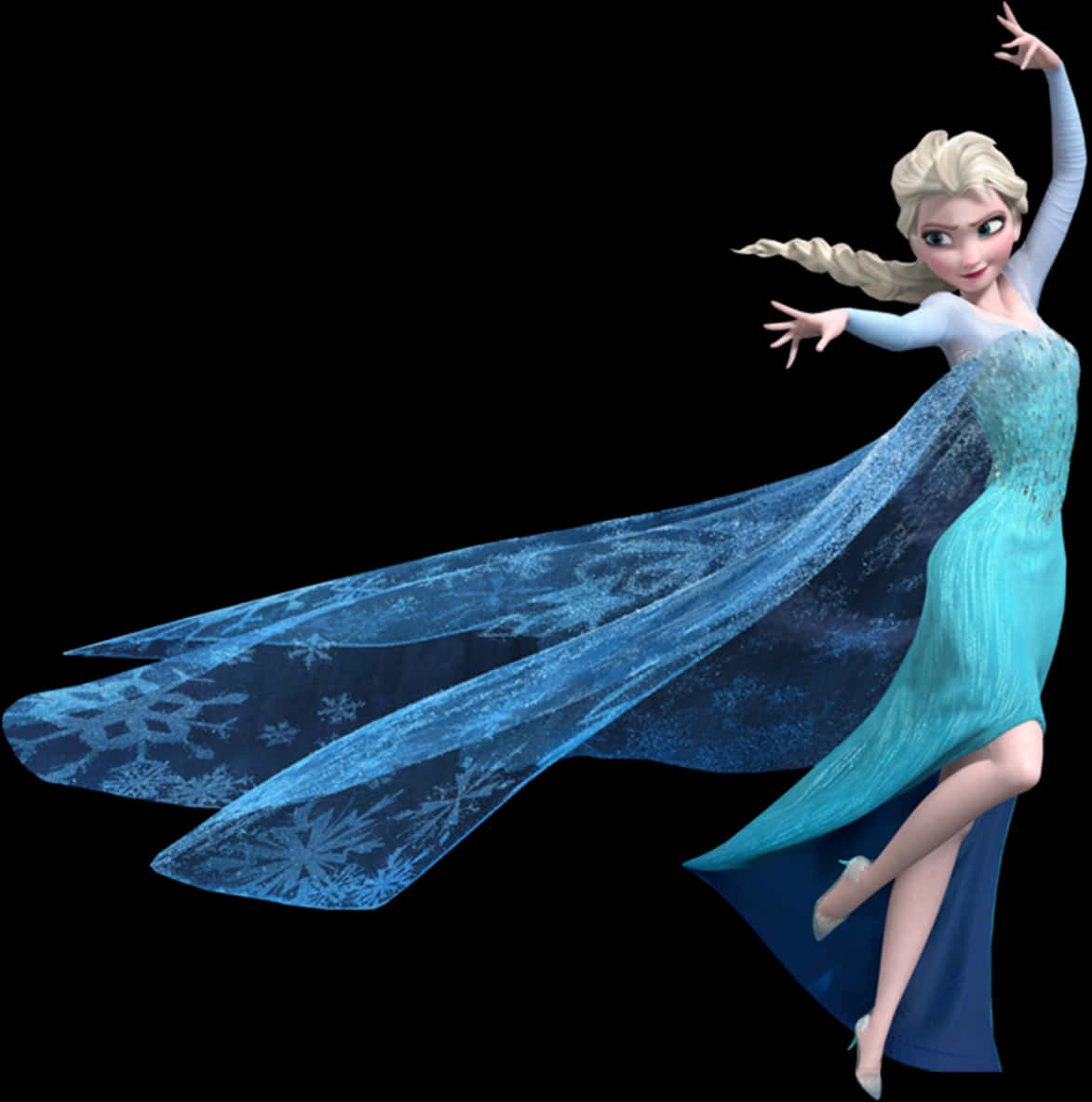 A Cartoon Character Of A Frozen Princess