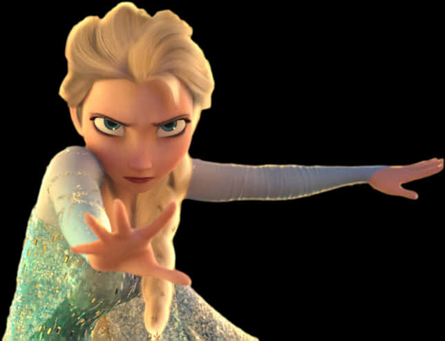 A Cartoon Character Of A Frozen Princess PNG