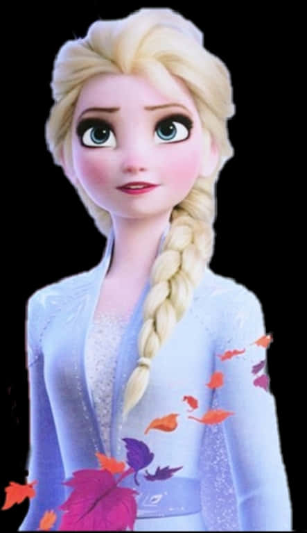 A Cartoon Character Of A Frozen Princess PNG