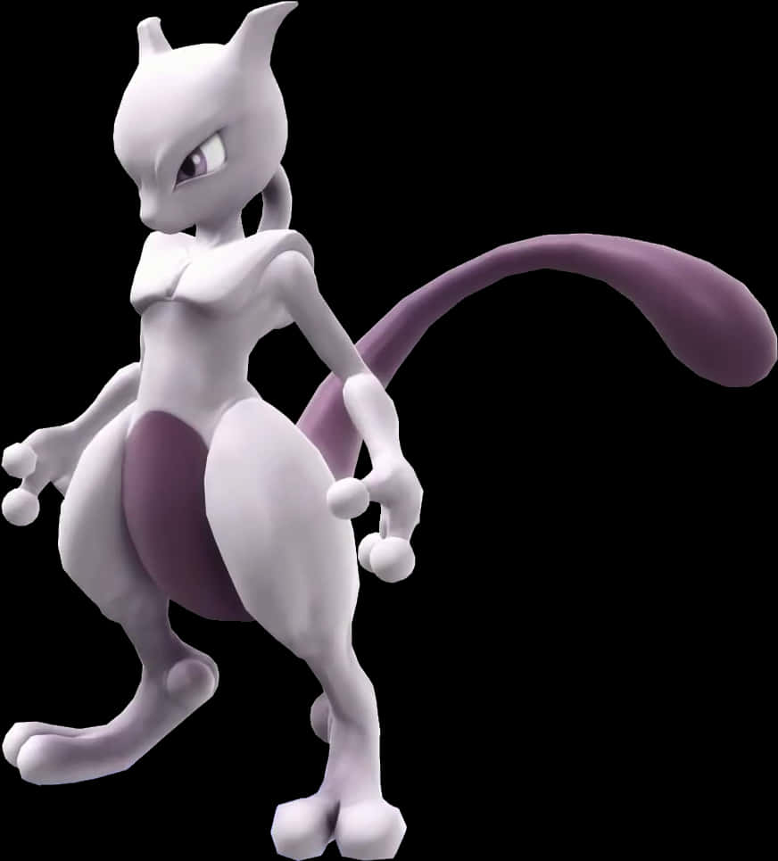 A Cartoon Character Of A Mewtwo