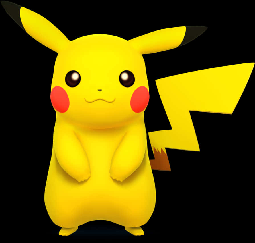A Cartoon Character Of A Yellow Pikachu PNG