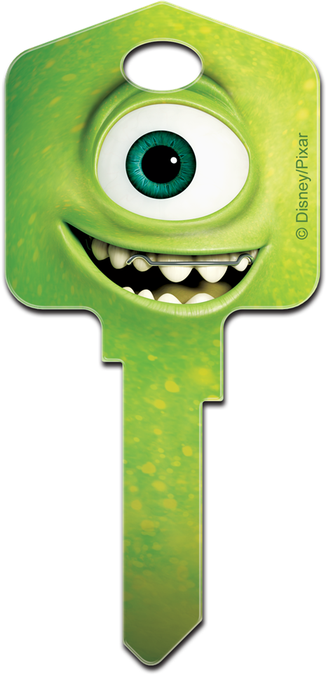 A Cartoon Character On A Key PNG