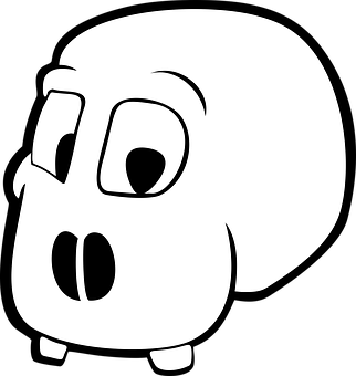 A Cartoon Character With A Black Background PNG