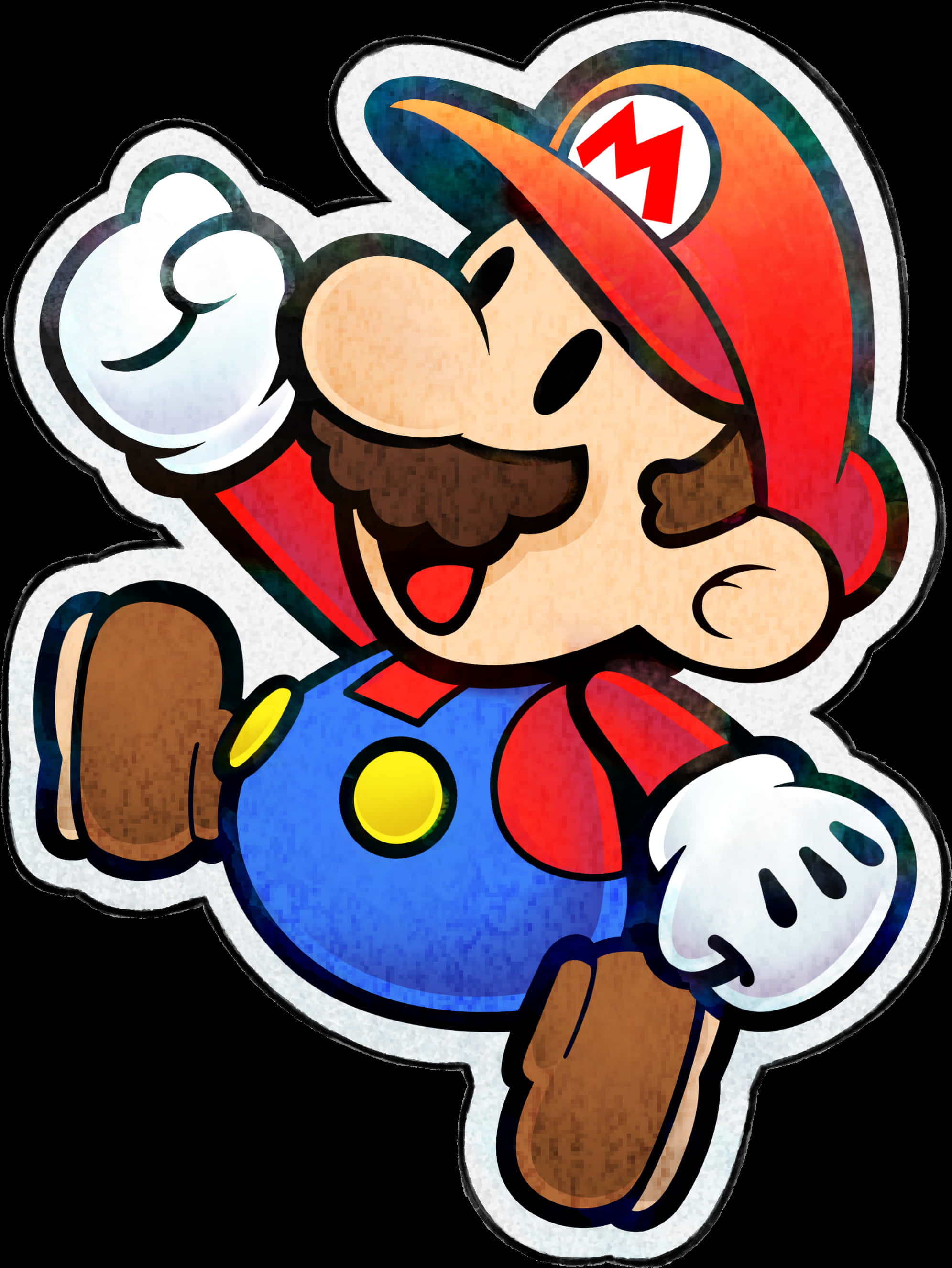 A Cartoon Character With A Mustache And Red Hat PNG