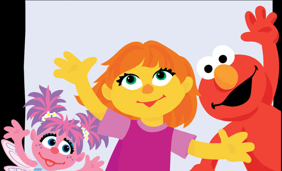 A Cartoon Character With Her Arms Raised PNG