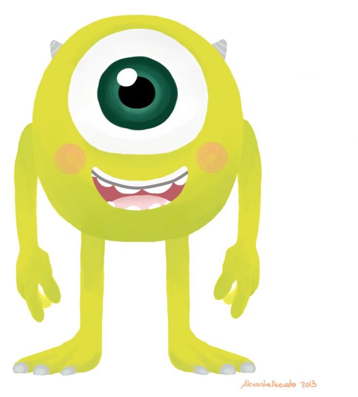 A Cartoon Character With One Eye