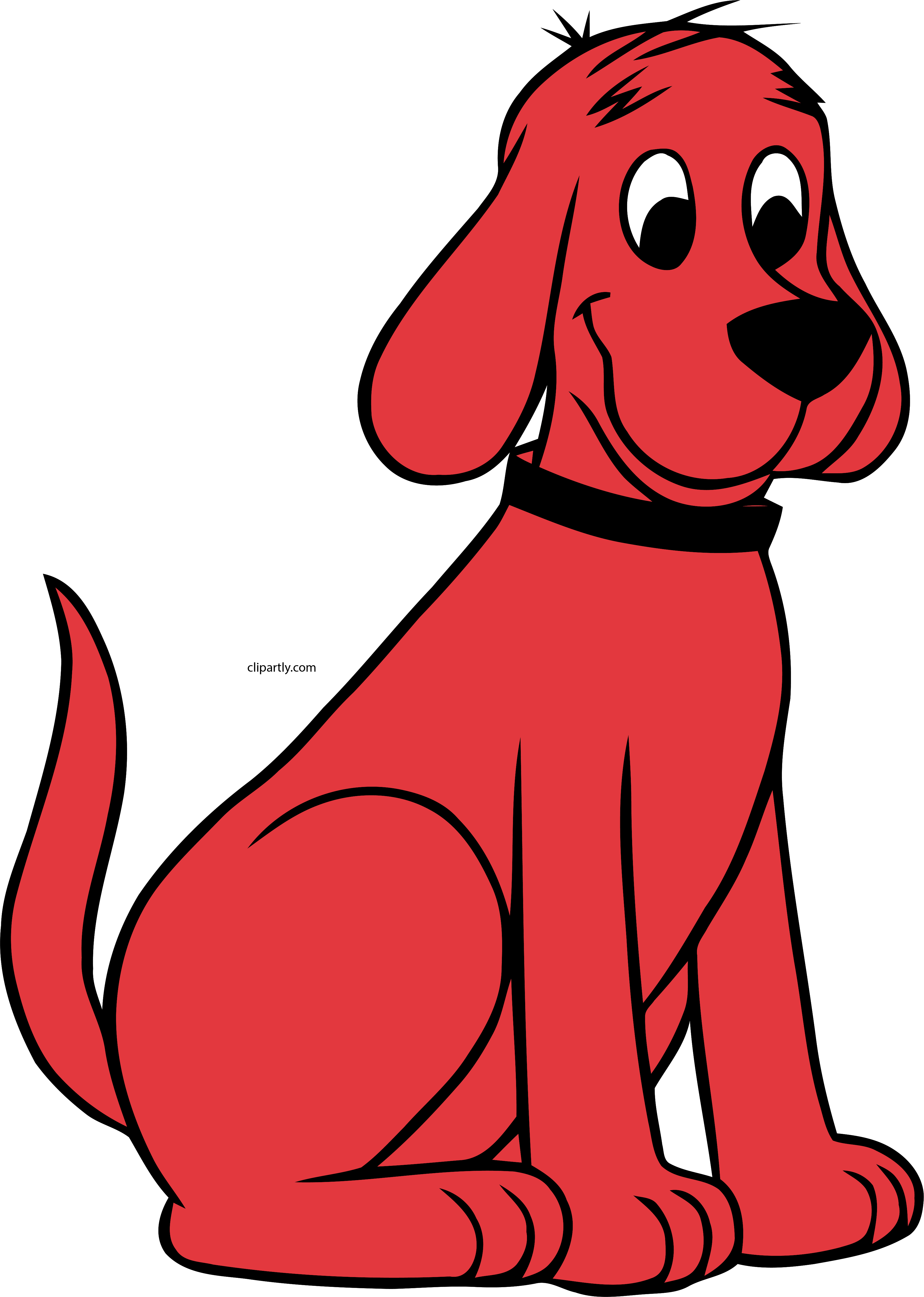 A Cartoon Dog With A Black Background PNG