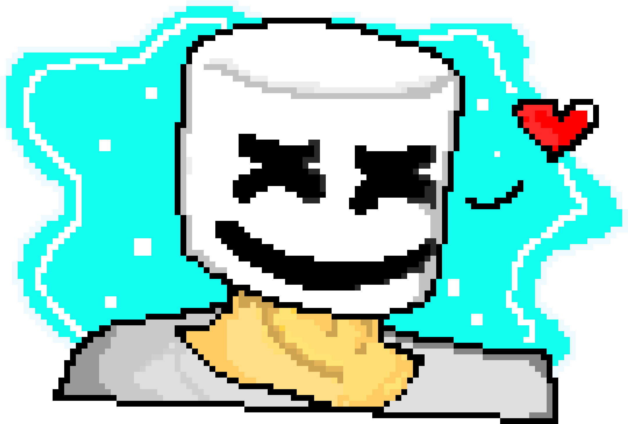 A Cartoon Marshmallow With A Smile PNG