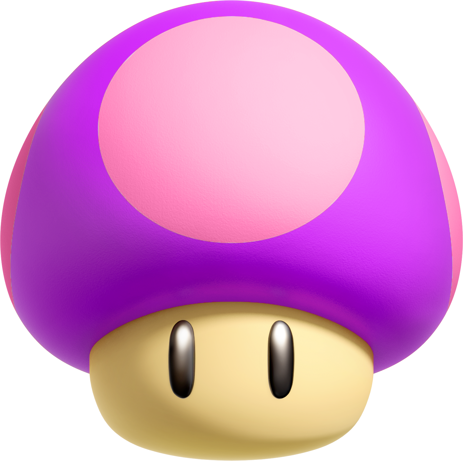 A Cartoon Mushroom With A Pink And White Circle